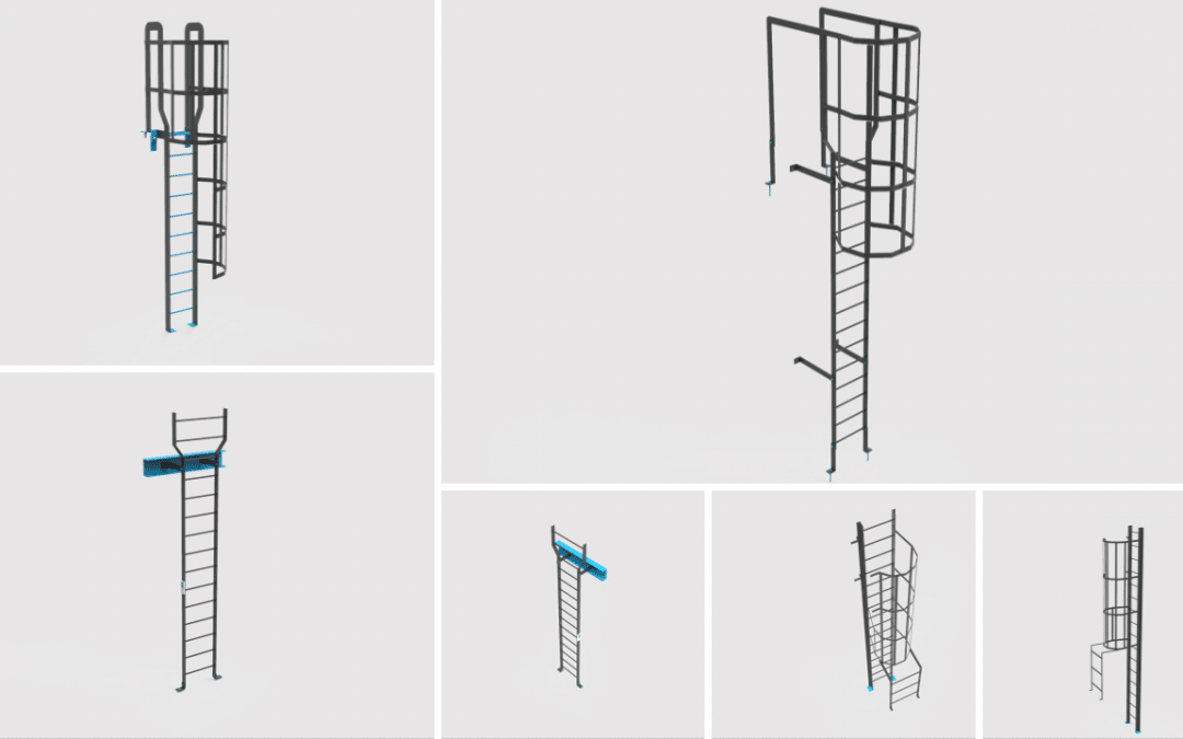 Top-quality steel detailing for CAT ladders